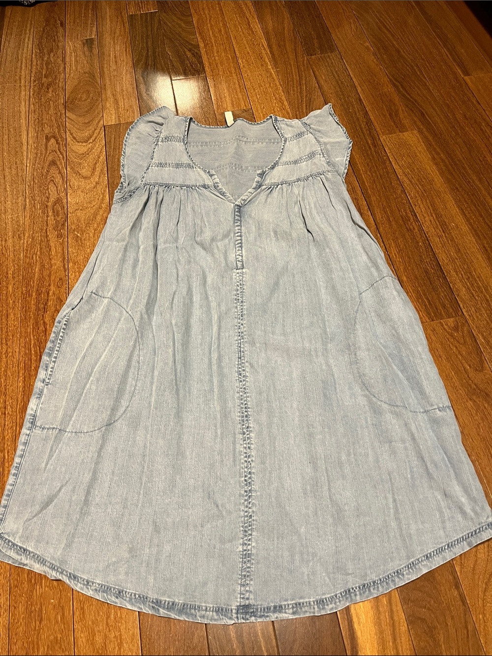 Gentle Fawn Light Blue Denim Mini Dress